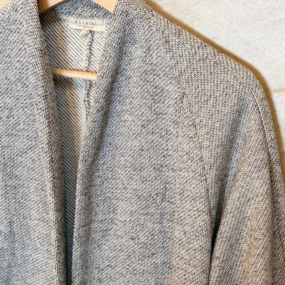 Madewell Textured Open Front Jacket Gray Minimalist Blazer M - Picture 7 of 15